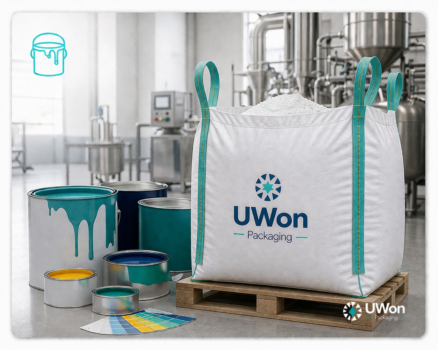 FIBC bags for pigments powders paints coatings and industrial additives