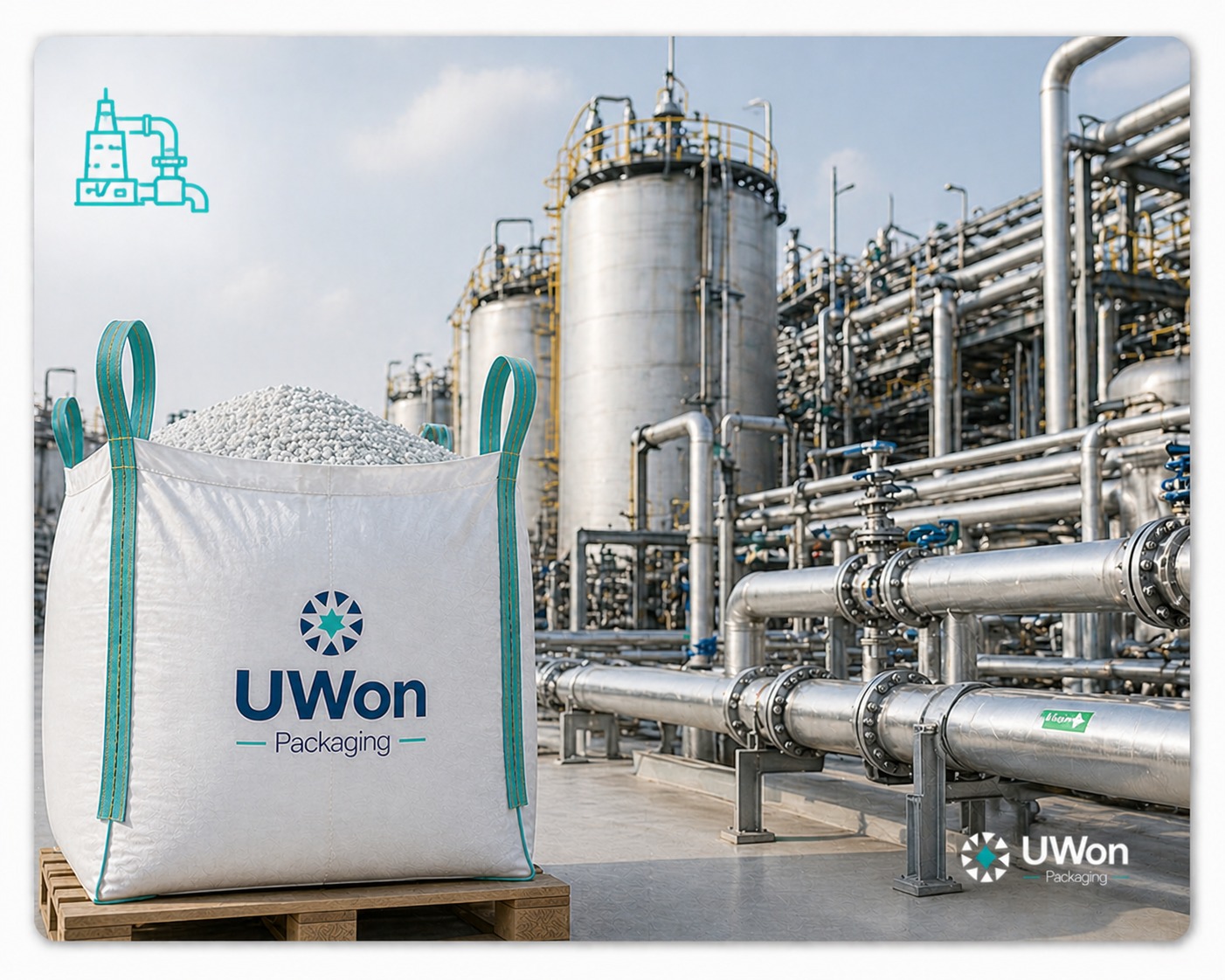 Industrial FIBC bags for petrochemical powders granules and resin materials