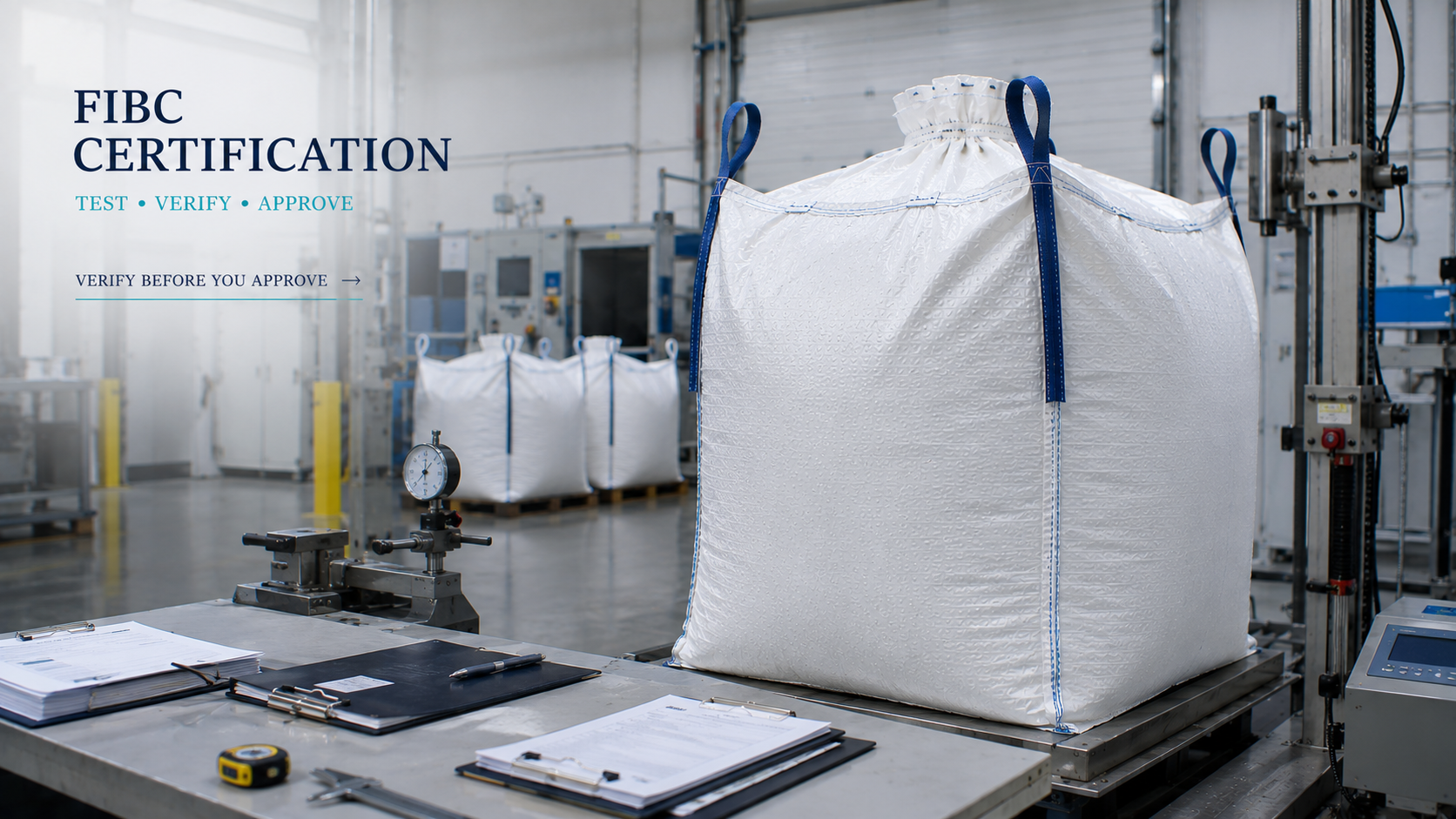 FIBC certifications and quality testing before bulk bag approval