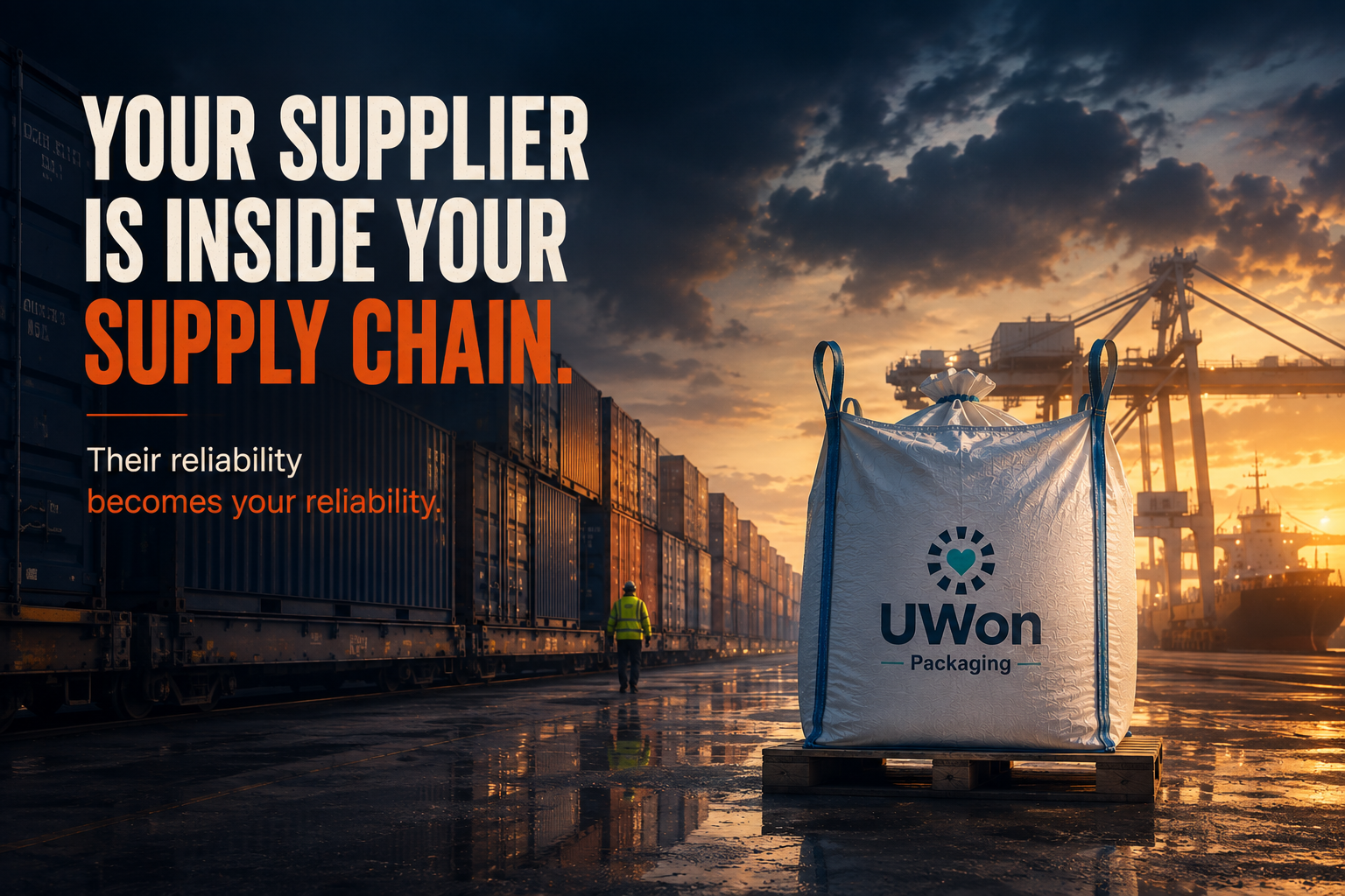 An FIBC bag in a supply chain showing why the right supplier matters