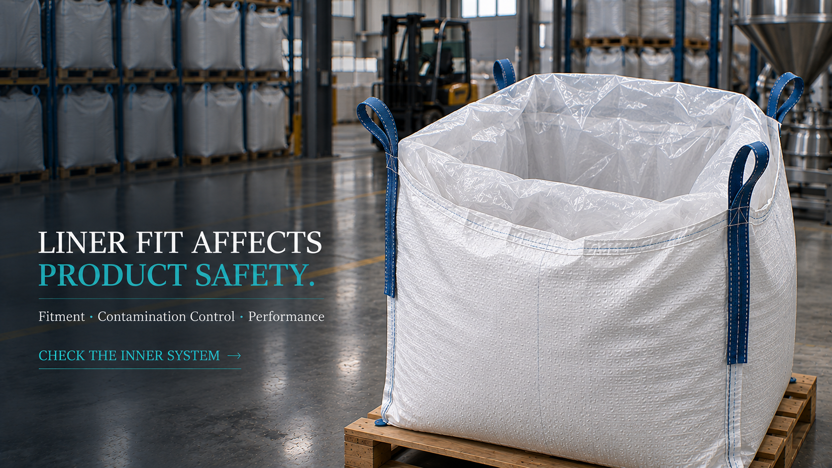 FIBC liner fit affecting product safety contamination control and filling performance